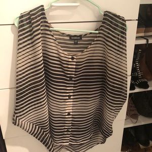 Bebe Striped Blouse